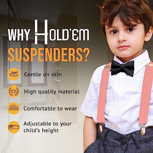 Colorful Suspenders Bow Tie Set for Kids