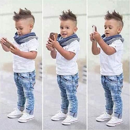 Plaid Shirt T-Shirt Suspender Jean Sets