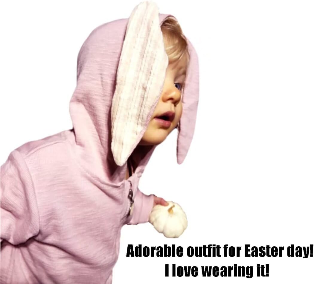 Easter bunny costume for babies soft stretchy multiple sizes