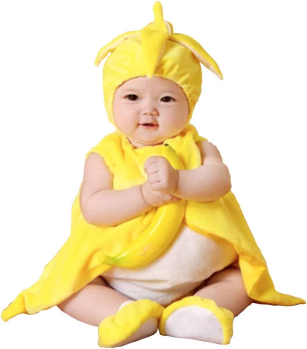 Toddler Halloween costume - Banana Chicken pumpkin combo for kids