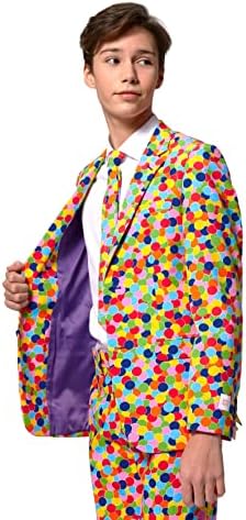 Confetti Suit for Teen Boys Aged 10-16 - Slim Fit - PDF party