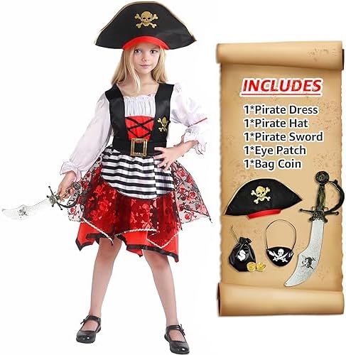 Girls Pirate Costume for Halloween Kids Costumes Kids Love
