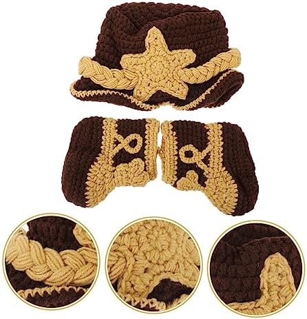 Knitted Bonnet for Newborn Baby Photos