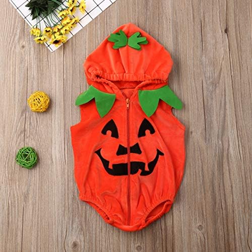Merqwadd Halloween Toddler pumpkin costume