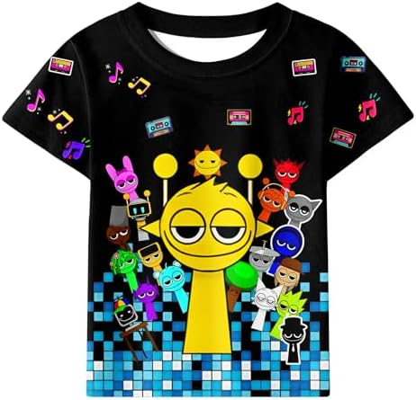 COSEFUMO Boys Kids Cartoon T-Shirts Pants 2Pcs