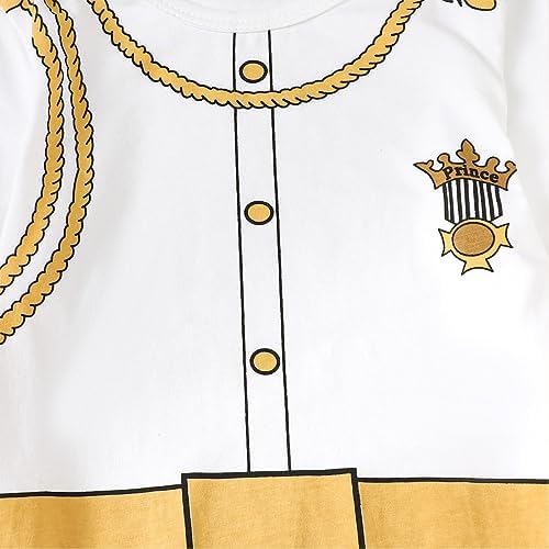 Prince Charlton Baby Costume Outfit with Crown Hat