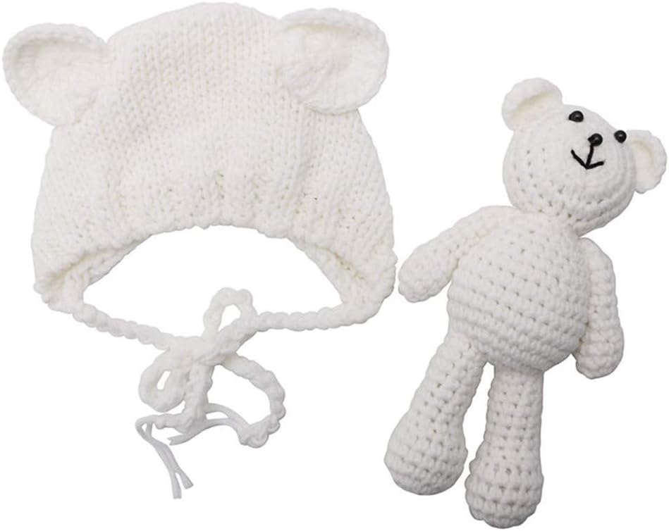 Cute Bear Bear Hat with Bear Doll for Babies