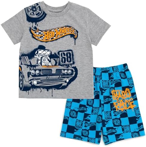 Explore Hot Wheels Little Boys Short Sleeve Tee Shorts Set