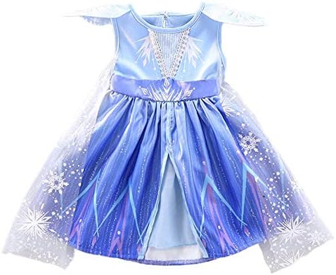 Magic Snow Queen Princess Costume Enchanting Dress for Girls