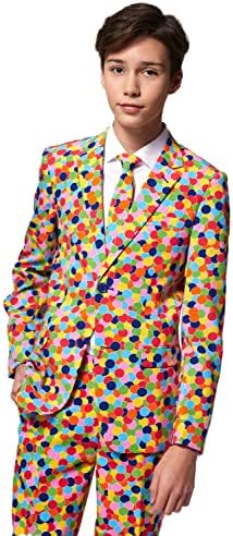 Confetti Suit for Teen Boys Aged 10-16 - Slim Fit - PDF party