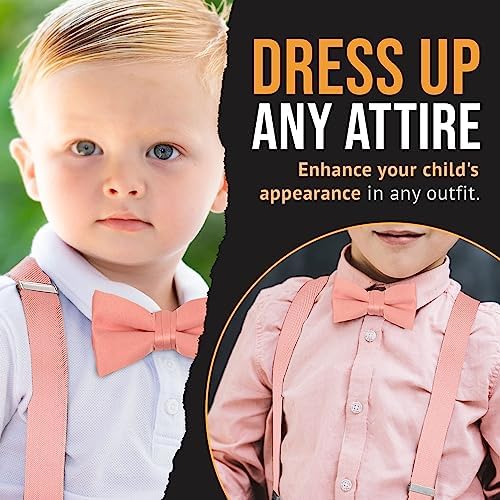 Colorful Suspenders Bow Tie Set for Kids