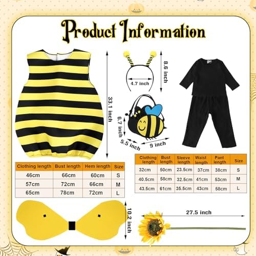 Bumblebee Halloween Costume for Kids