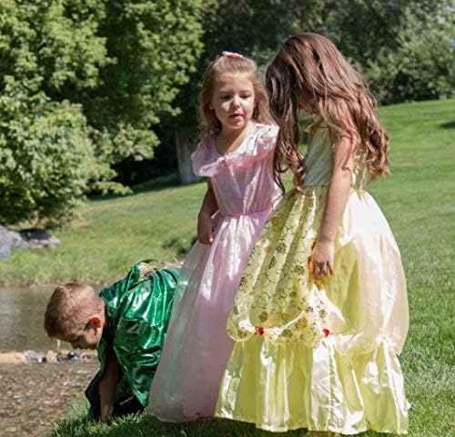 Machine Washable Yellow Beauty Princess Costume for Kids