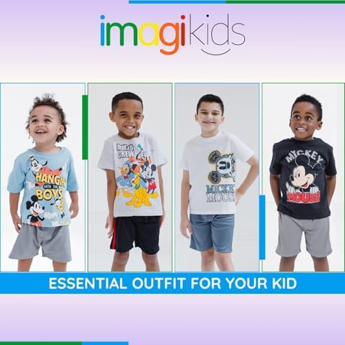 Disney Mickey Mouse Boys T-Shirt Mesh Shorts Set