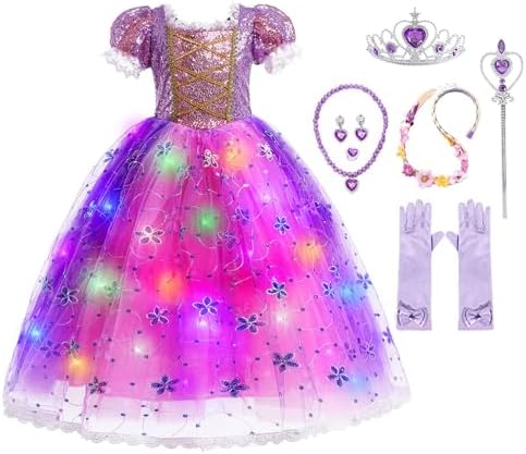 LED Princess Full-Accessories Preschool Princess Halloween Costume