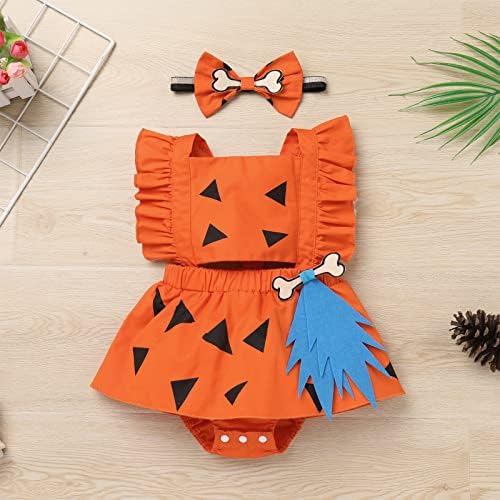 OWEK Kids Toddler Halloween Cave Girl costume 1st birthday