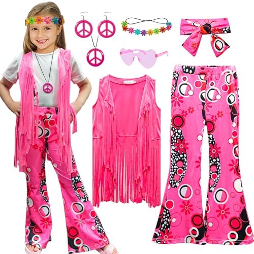 60s70s Hippie Fringe Costume Set