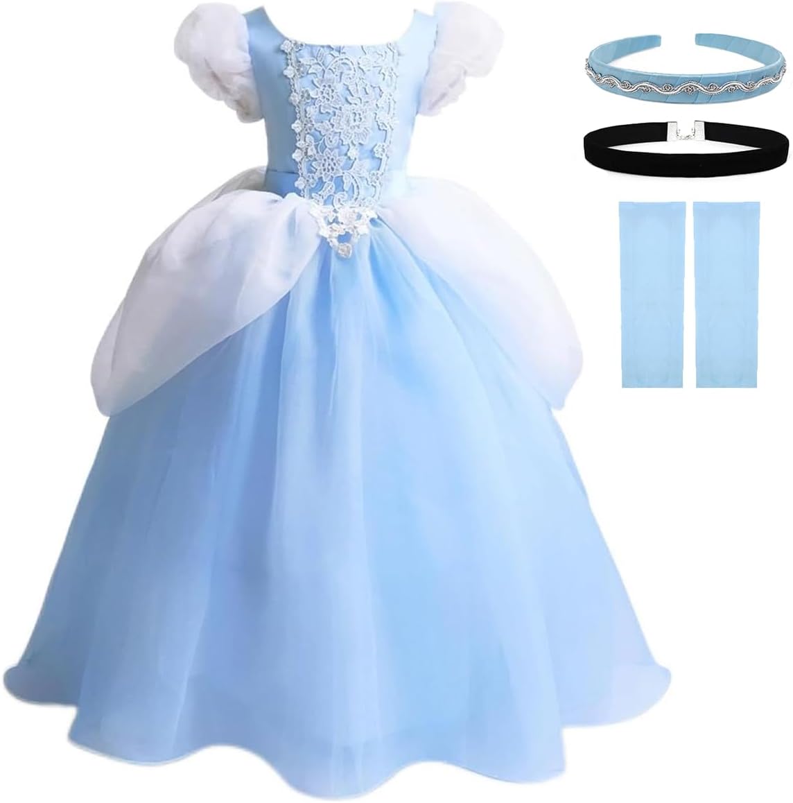 Fancy Princess Costume for Little Girls 2-13T