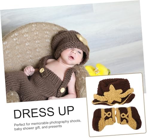 Knitted Bonnet for Newborn Baby Photos