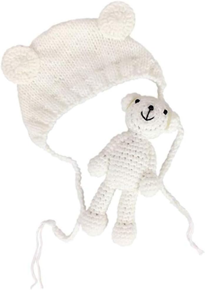 Cute Bear Bear Hat with Bear Doll for Babies