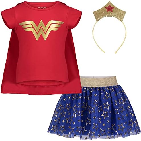 DC Comics Justice League Wonder Woman Girls 4-Piece costume for Kids