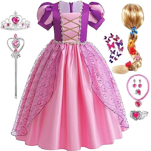 Caroline Girls Rapunzel Princess Dress Up Set