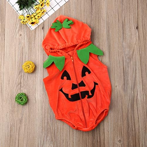 Merqwadd Halloween Toddler pumpkin costume