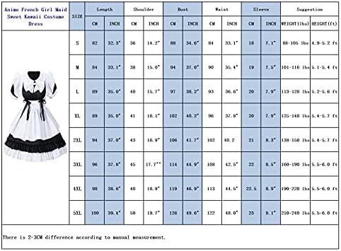 Kawaii Anime French Maid Costume Set for Girls
