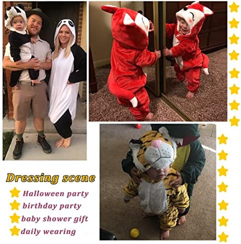 TONWHAR Unisex-Baby Halloween Animal Onesie Cartoon Animal OutcomeRomper for Kids