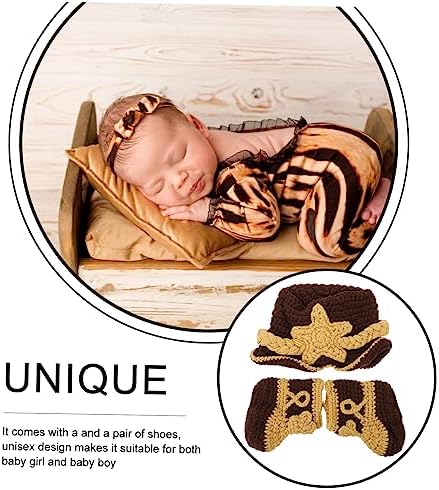 Knitted Bonnet for Newborn Baby Photos