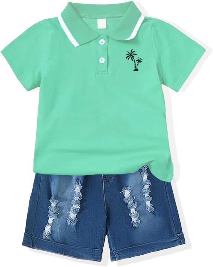 Comfortable Trendy Summer 2-Piece Set for Boys