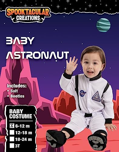 Spooktacular Creations Toddler Halloween Astronaut Costume - Space-themed BabyJumpsuit with Boots