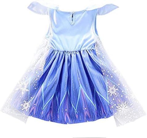 Magic Snow Queen Princess Costume Enchanting Dress for Girls