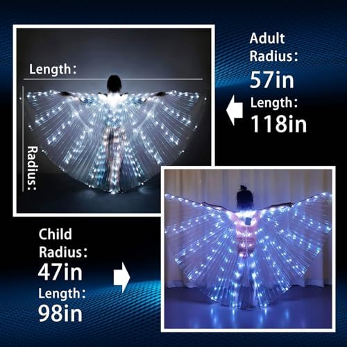 GIRLS LED BUTTERFLY WINGS COSTUME