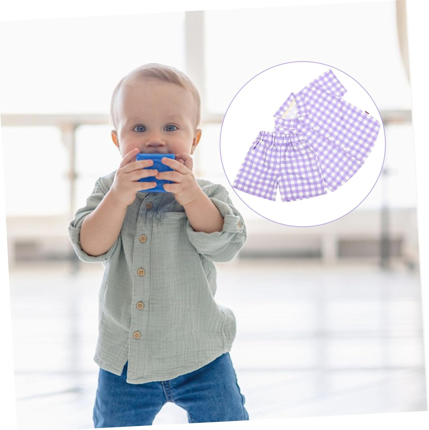 Comfort Breezer Plaid Summer Suit for Boys