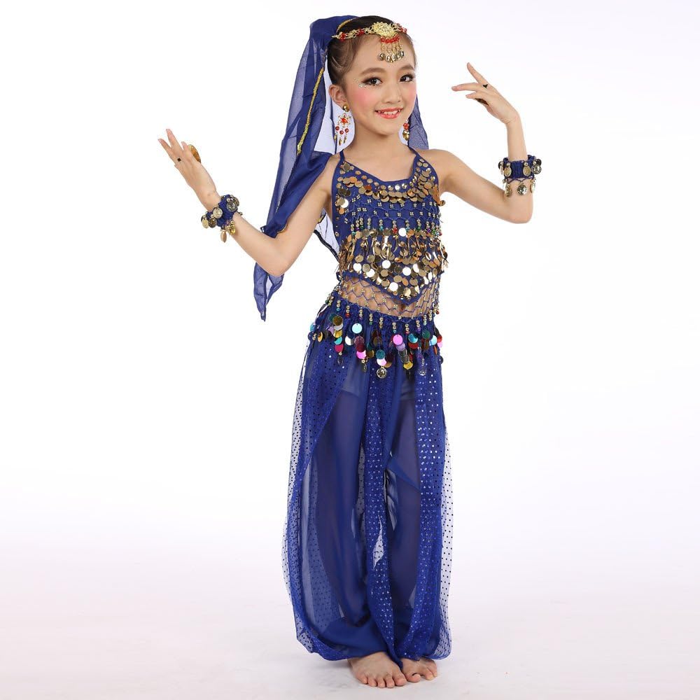 Dance girls belly dancer outfit for Halloween performance