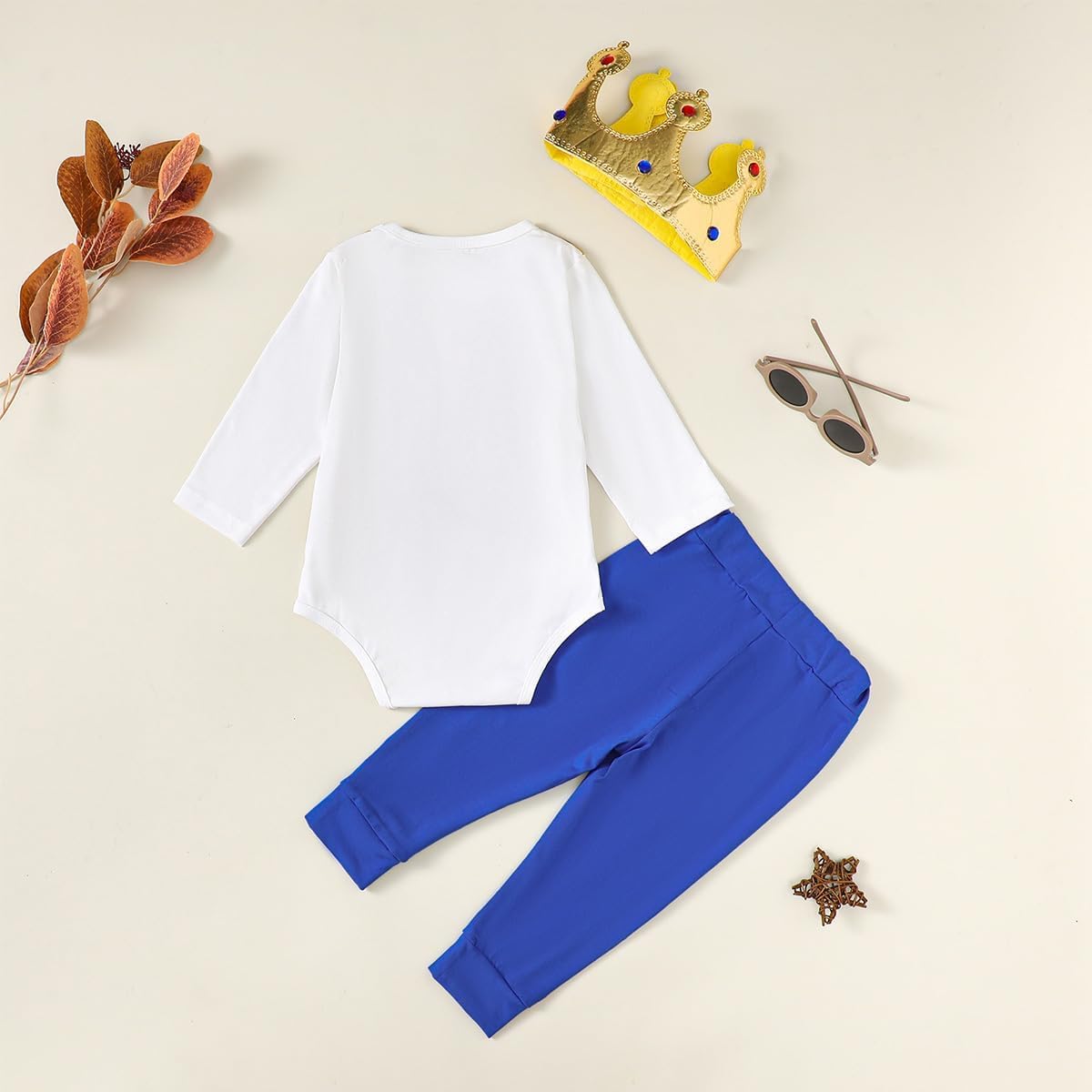 Prince Charlton Baby Costume Outfit with Crown Hat