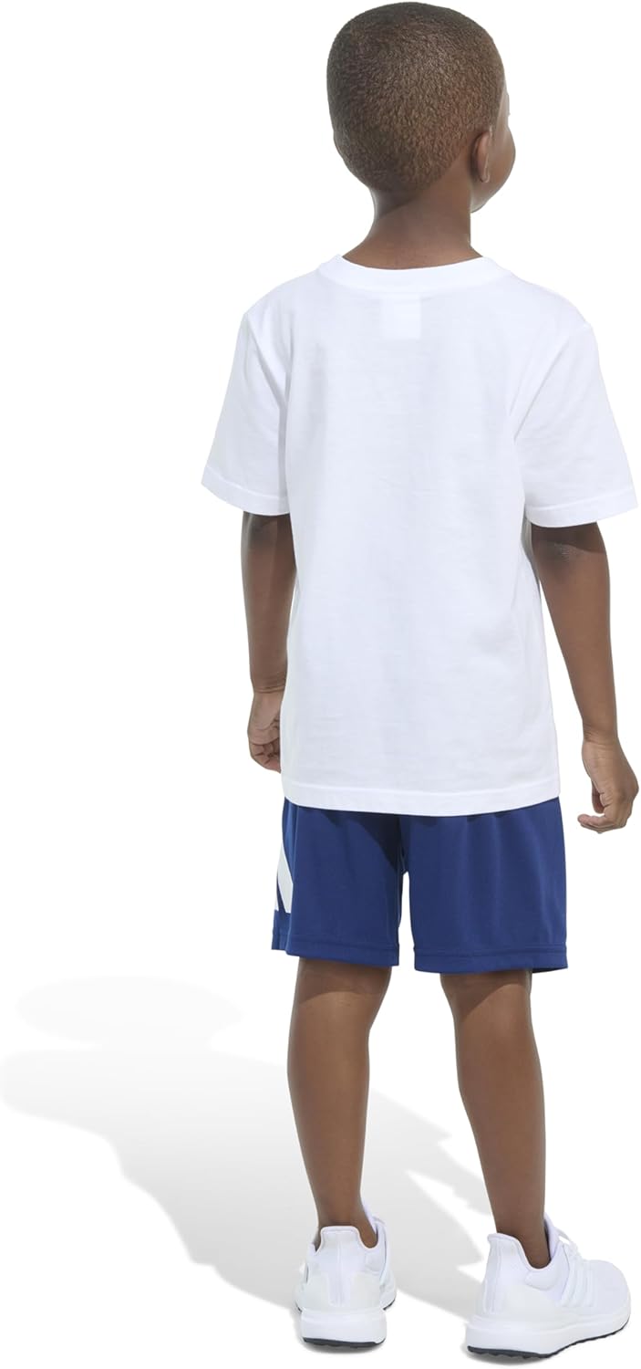 Adidas Boys Short Sleeve Tee Shorts Set