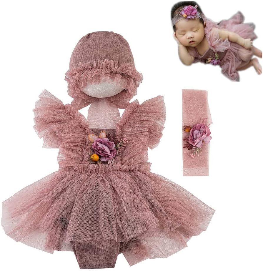 Vemonllas Newborn Baby Girls Photo Props Set