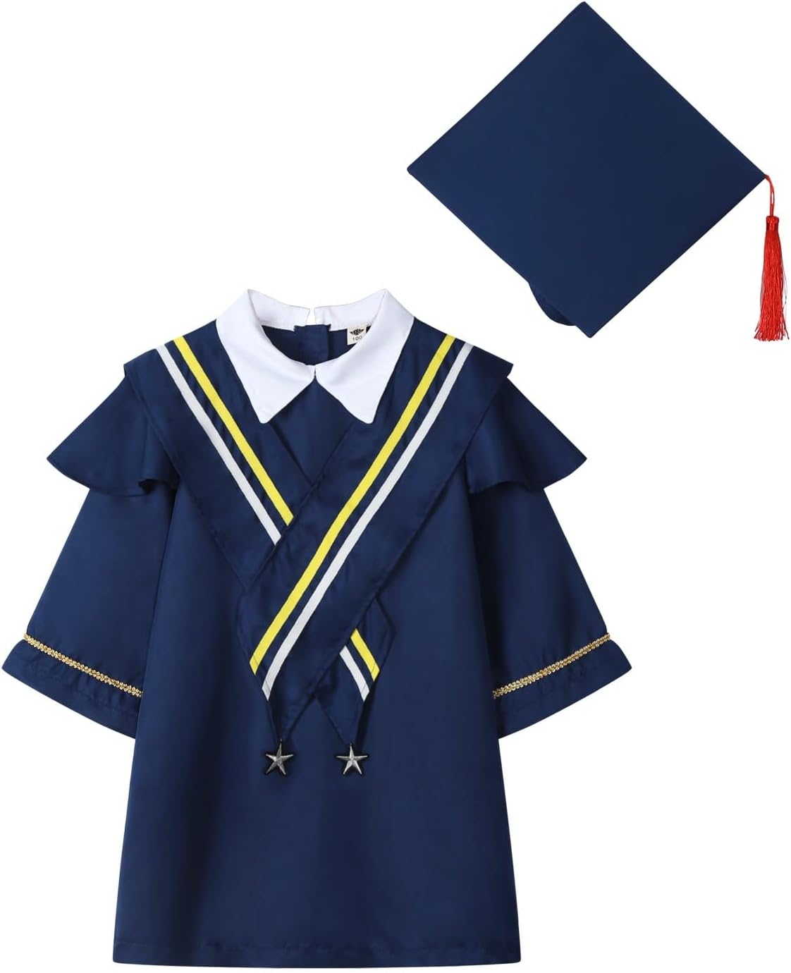 Graduation Gown with Cap for Kids Boys 3-6 Years