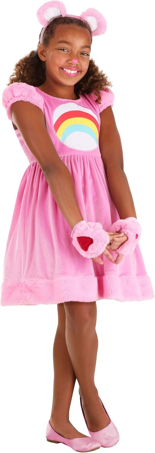 Girls Care Bear Costume for Kids Playful Halloween or Party Scheme
