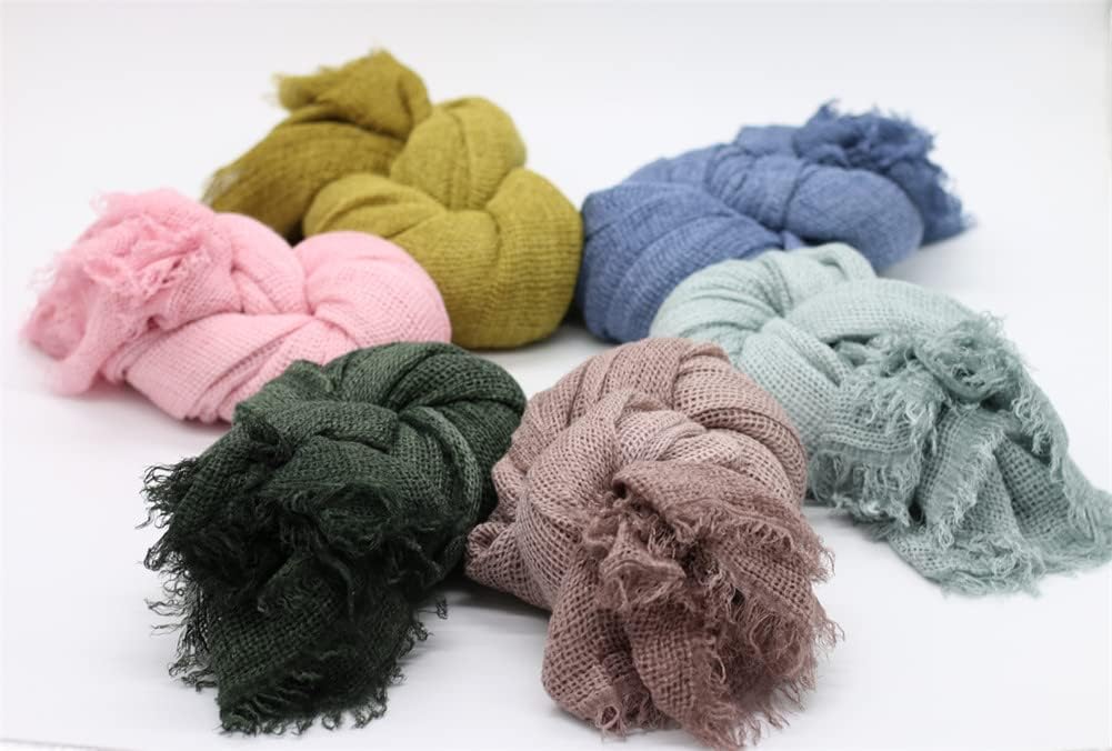 Coberllus Baby Mesh Blanket Photography Props Blue