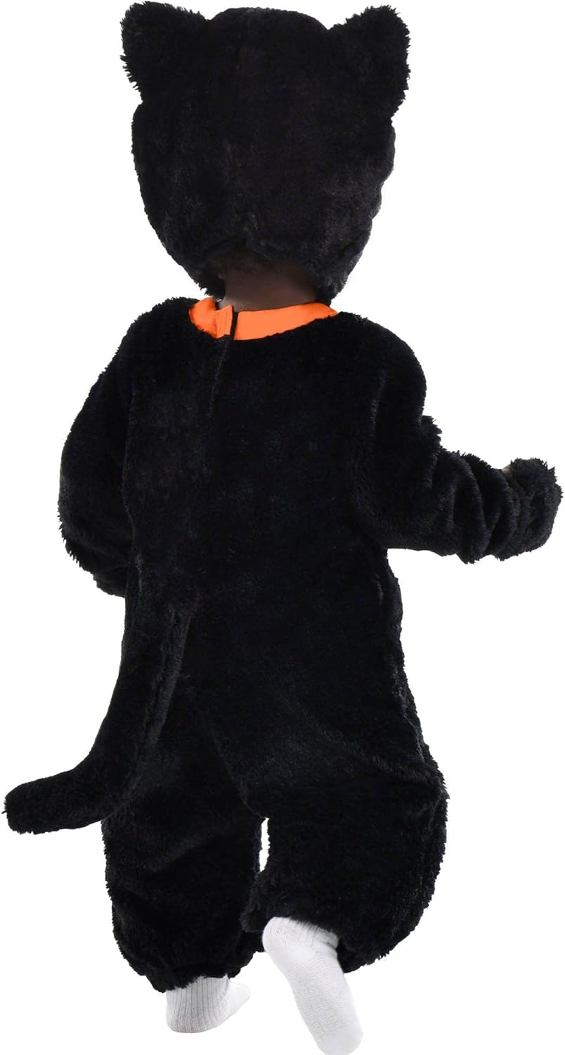 Cuddly Black Cat Costume for Kids
