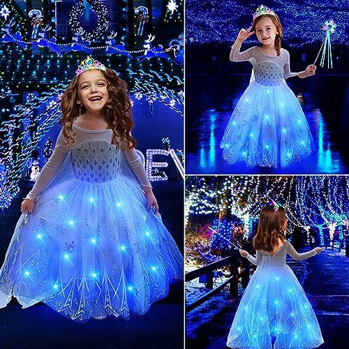 Latocos Light Up Princess Costume for Girls