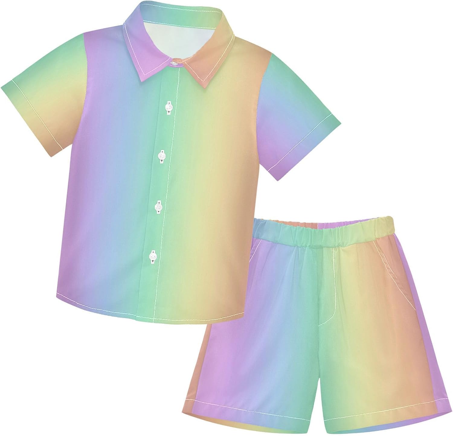 Boccsty tropical boys short set Hawaiian short boys summer casual