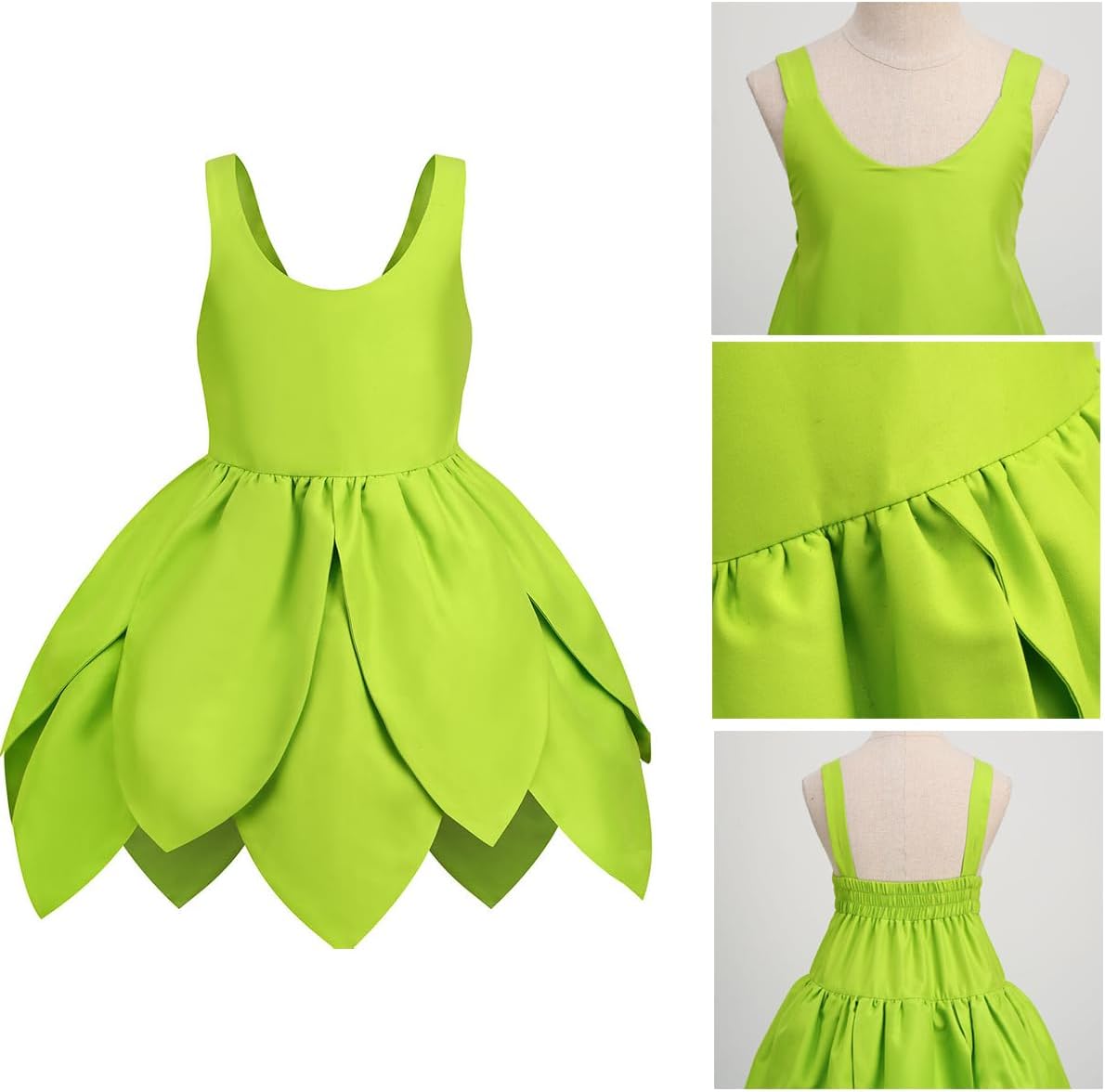 Princess model Green Dress with Wings Toddler Halloween Costume