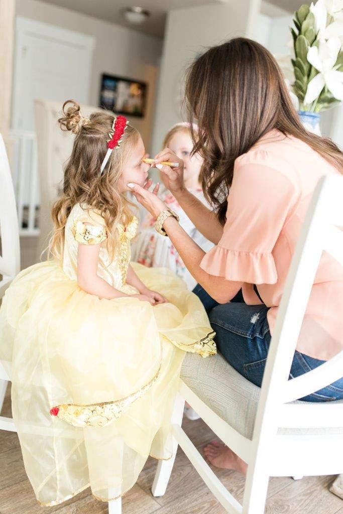 Machine Washable Yellow Beauty Princess Costume for Kids