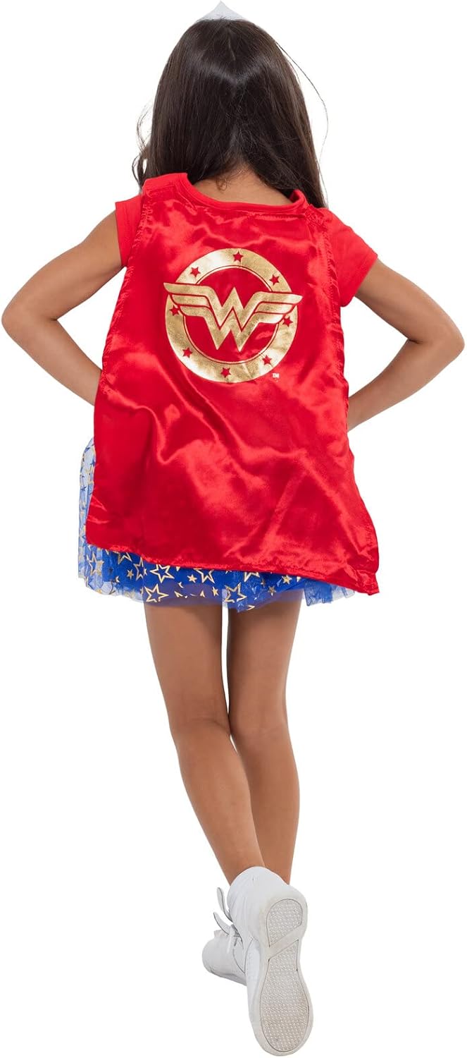 DC Comics Justice League Wonder Woman Girls 4-Piece costume for Kids