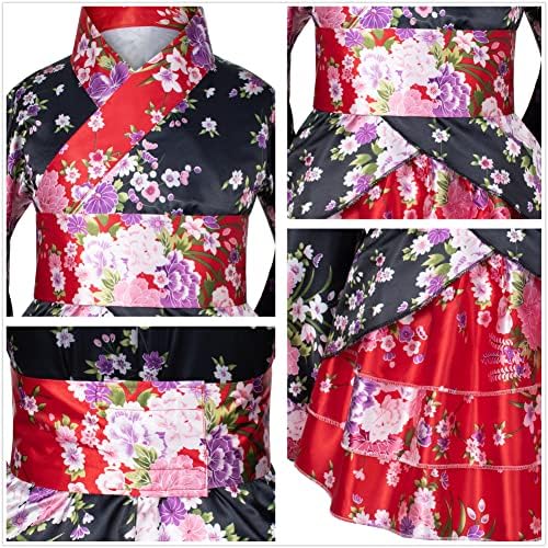 Japanese Trad Kids Kimono Robe Set 6 Piece Sizes 100-150cm