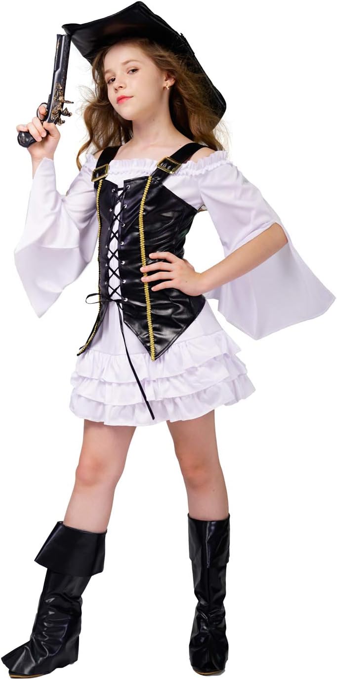 Kids Girl Pirate Halloween costumeHalloween costumeHalloween outfit